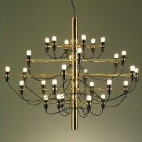 Flos 2097 / 30 Lampadine Lampadario In Ferro a Sospensione