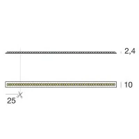 Iled Strip LED Ribbon 240led/m 24V 19.2W/mt Reel 5 Meters 96W