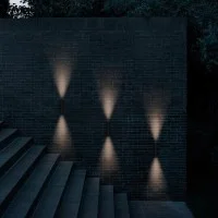 Flos Flauta Riga 1 H225 Lampada LED Bi-Emissione da Parete