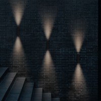 Flos Flauta Riga 2 H500 Lampada LED Bi-Emissione da Parete