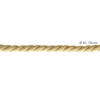 Cavo Elettrico Cordone XL In Juta 3x Trecciato A Spirale