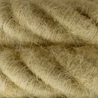 Electric Cable XL Jute Cord 3x Spiral Braided 300 / 300V Twisted Electric Cable XL Jute Cord 3x Spiral Braided 300 / 300V Twisted