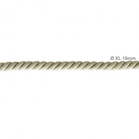 Cavo Elettrico Cordone XL In Lino Naturale 3x Trecciato A