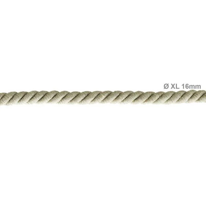 Cavo Elettrico Cordone XL In Lino Naturale 3x Trecciato A