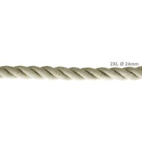 Cavo Elettrico Cordone XL In Lino Naturale 3x Trecciato A