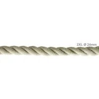 Electric Cable XL Natural Linen Cord 3x Spiral Braided 300 / Electric Cable XL Natural Linen Cord 3x Spiral Braided 300 /