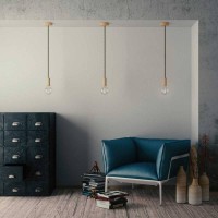 Cavo Elettrico Cordone XL In Lino Naturale 3x Trecciato A