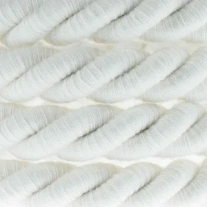 Electric Cable XL Natural Cotton Cord 3x Spiral Braided 300 /