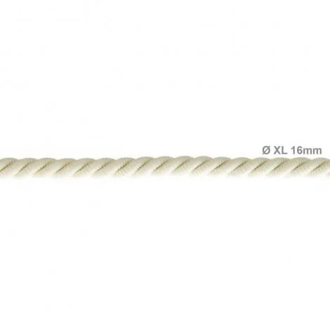 Cavo Elettrico Cordone XL In Cotone Naturale 3x Trecciato A