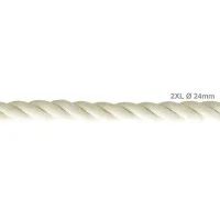 Electric Cable XL Natural Cotton Cord 3x Spiral Braided 300 / Electric Cable XL Natural Cotton Cord 3x Spiral Braided 300 /