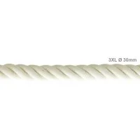 Electric Cable XL Natural Cotton Cord 3x Spiral Braided 300 / Electric Cable XL Natural Cotton Cord 3x Spiral Braided 300 /