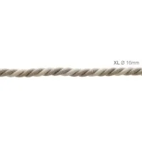 Electric Cable XL Natural Linen / Cotton Cord 3x Spiral Braided