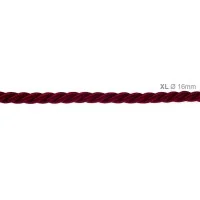 Electric Cable XL Glossy Bordeaux Cord 3x Spiral Braided 300 / Electric Cable XL Glossy Bordeaux Cord 3x Spiral Braided 300 /