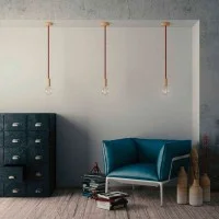 Electric Cable XL Glossy Bordeaux Cord 3x Spiral Braided 300 / Electric Cable XL Glossy Bordeaux Cord 3x Spiral Braided 300 /