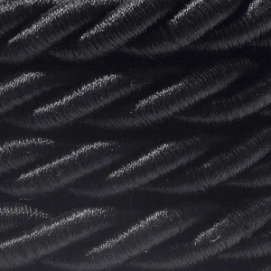 Electric Cable XL Black Glossy Cord 3x Spiral Braided 300 /