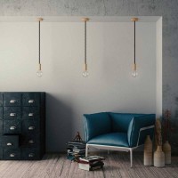 Cavo Elettrico Cordone XL In Nero Lucido 3x Trecciato A Spirale