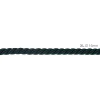 Cavo Elettrico Cordone XL In Verde Scuro Lucido 3x Trecciato A