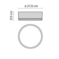 Prisma Drop 28 E27 Applique Plafoniera Da Parete o Soffitto