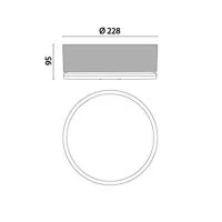 Prisma Drop 22 E27 Applique Plafoniera Da Parete o Soffitto