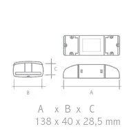 QLT Alimentatore 24V Tensione Costante Dimmerabile DALI / PUSH