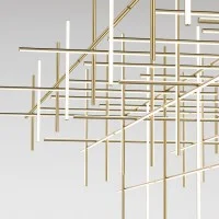 Flos COORDINATES S2 Lampadario LED Champagne a Sospensione