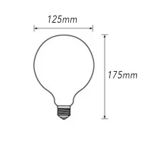 Daylight Lampadina LED Globo G125 Beauty Eddy E27 2.5W