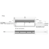 Meanwell Alimentatore HLG-320H-24B 320W 24V 13.34A IP67