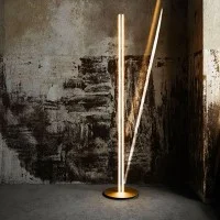 Flos COORDINATES F Dimmable LED Floor Lamp Champagne By Michael