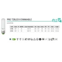 Marino Cristal Lampadina T28 PRO Tubo LED E27 8W 700lm