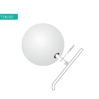 Marino Cristal T28 PRO Tube Bulb LED E27 8W 700lm Lamp Dimmable