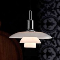 Louis Poulsen PH 3/2 Pendant Suspension Singol Lamp By Poul