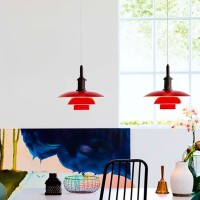 Louis Poulsen PH 3½-3 Pendant Suspension Singol Colored Lamp By