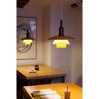 Louis Poulsen PH 3½-3 Pendant Suspension Singol Colored Lamp By