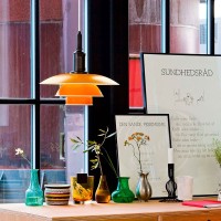 Louis Poulsen PH 3½-3 Pendant Suspension Singol Colored Lamp By