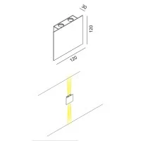 Lucifero's Manine LED Applique Lampada da Parete Piatta