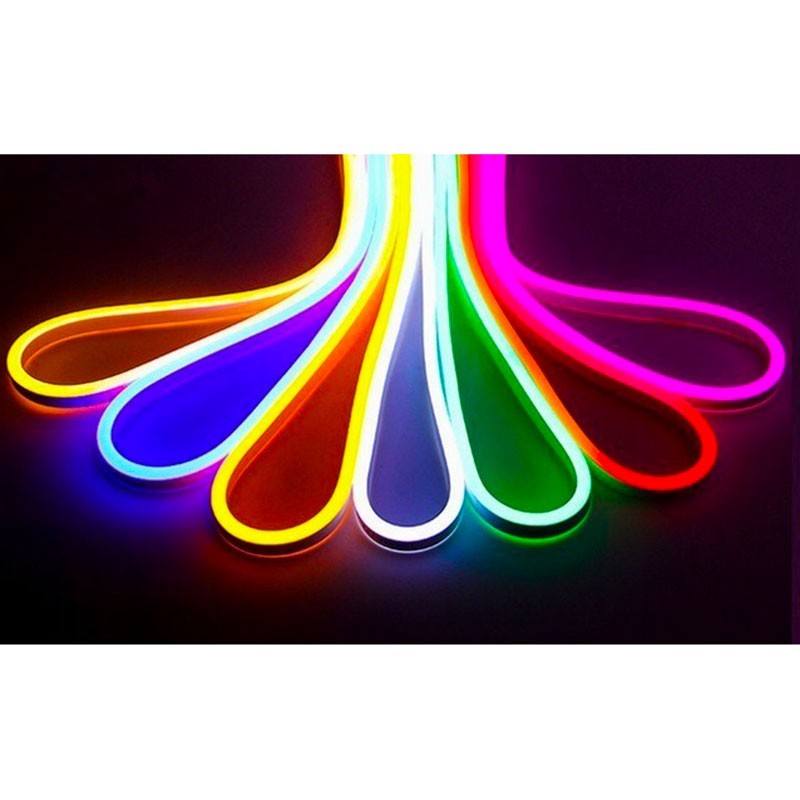 QLT Neon LED Strip RGB 14,4W 24V Continuous Light Line IP67 Outdoor 5