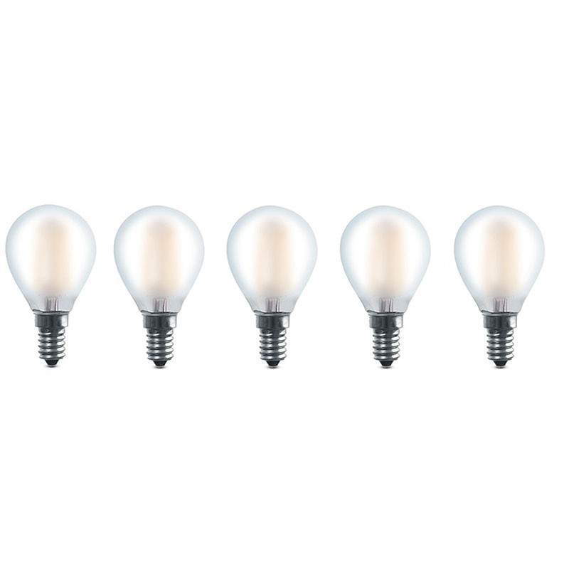 Duralamp Tecno Vintage Sfera LED Satinata 4W 340lm E14 Duralamp Tecno Vintage Sfera LED Satinata 4W 340lm E14