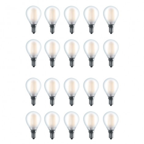 Duralamp Tecno Vintage Sfera LED Satinata 4W 340lm E14
