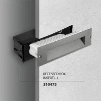 Prisma Insert +1 Wall LED Recessed Lamp Step Light For Outdoor