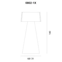 Penta Bag Outdoor Floor Lamp H. 140 By Carlo Colombo, 2007