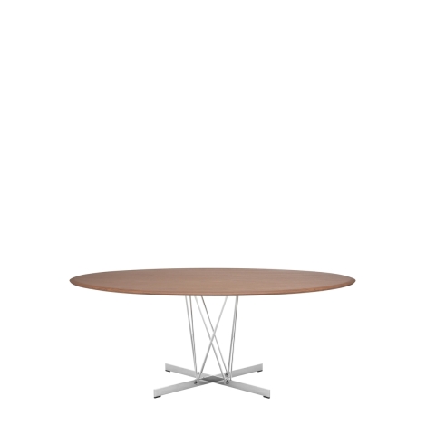 Kartell Viscount of wood ovale tavolo