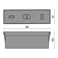 Prisma Cassaforma per installazione Insert +2 Lampada da