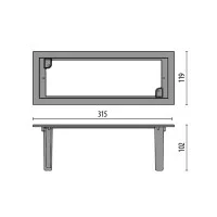 Prisma INSERT + 2 Flange Adapter for Recessed Installation
