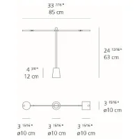 Artemide Equilibrist LED Adjustable Double Table Lamp By Jean