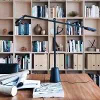 Artemide Equilibrist LED Adjustable Double Table Lamp By Jean