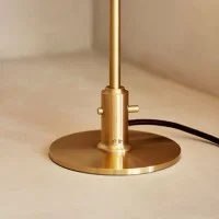 Louis Poulsen PH 2/1 Table Lamp in Blown White Opal Glass By