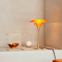 Louis Poulsen PH 2/1 Limited Edition Table Lamp in Blown Amber