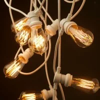 New Lamps Catena Luminosa Cordoniera Prolungabile Bianca da 10