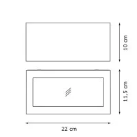 Ares Midna Bidirezionale LED 18W Lampada Parete Esterno IP65