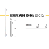 Bot Lighting Shot Lampadina LED Lineare 1000mm S14S 14W